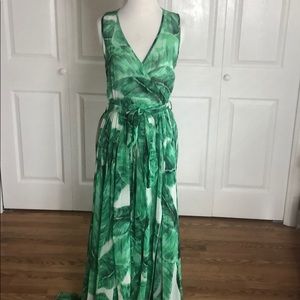 Vici collection key largo palms maxi dress sz SM
